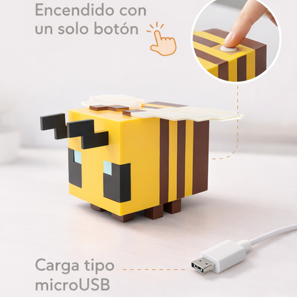 Lámpara Abeja Pixel con Luz relajante